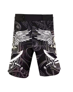 กางเกงขาสั้นยูนิเซ็กซ์สำหรับผู้ชาย ชุดศิลปะการต่อสู้ ผ้ายืดสแปนเด็กซ์และโพลีเอสเตอร์ น้ำหนักเบา แห้งเร็ว - Product Image 5