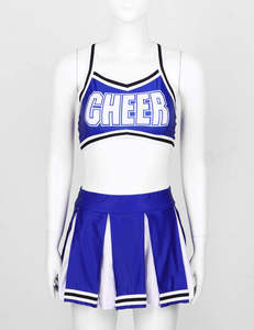 Uniformes de cheerleading pour équipes scolaires, logo personnalisé imprimé, tenues de cheerleading pour la danse - Product Image 1