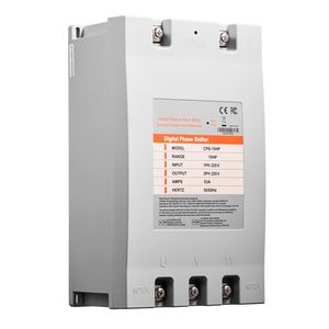 Convertitore Trifase/Monofase 15HP 53A 220V, Invertitore di Fase Digitale, Ingresso/Uscita 220V, Corrente di Uscita 8A, 60Hz, Uso Residenziale - Product Image 1