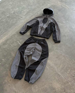 Ensemble coupe-vent deux pièces personnalisé fabriqué en usine 2026 avec matériau polyester-coton pour garçon OEM - Product Image 2