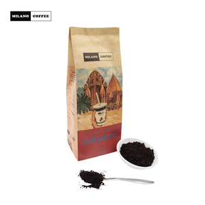กาแฟบดพรีเมียม อาราบิก้า มะพร้าว เวียดนาม คั่วกลาง สำหรับกรองแบบฟิน รสชาติกลมกล่อม หอมกลิ่นผลไม้เมืองร้อน รับผลิตแบบ OEM - Product Image 3