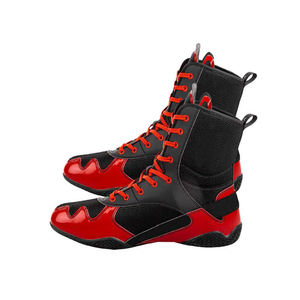 Chaussures de boxe respirantes légères en maille/cuir personnalisables de qualité supérieure, antidérapantes pour le kick boxing MMA - Product Image 4