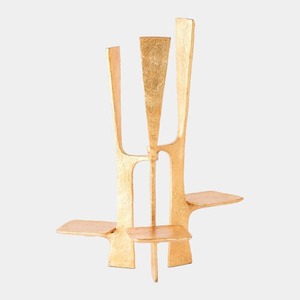 Candelabro de Metal de Cinco Brazos Plateado Candle Couture, Decoración Duradera para el Hogar - Product Image 1
