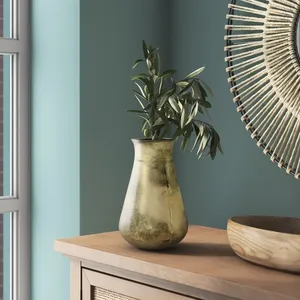 Premium <b>Small</b> Handmade Iron Coastal Flower Vase Eco-Friendly Tabletop Vase for Christmas <b>Gift</b> Home Decor Large Pot for Big - Product Image 2