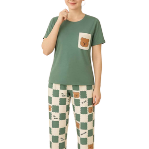 Conjunto de Pijama de Invierno de Algodón para Mujer, 2 Piezas, Manga Larga, Ropa de Dormir, Fabricante y Proveedor Mayorista OEM - Product Image 3