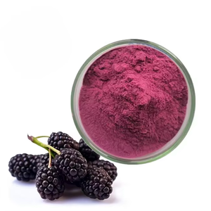 Poudre de mûrier 100% pure et naturelle, superaliment de qualité supérieure, riche en antioxydants, vitamines et fibres pour les smoothies et les boissons - Product Image 1