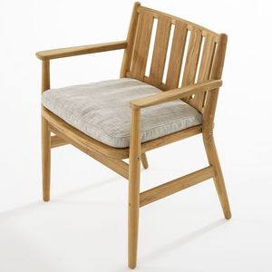 Sillón Minimalista de Madera de Teca Maciza para Exteriores - Product Image 1