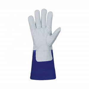 Gants de soudeur résistants au feu avec renforts en palmier, gants de soudage TIG en cuir de vachette robustes, gants de travail de sécurité industrielle - Product Image 2