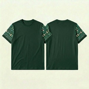 เสื้อยืดผู้ชายแขนสั้นผ้าคอตตอนผสมระบายอากาศได้ดี สีพื้นเรียบง่าย สไตล์อเมริกัน เหมาะสำหรับใส่เป็นเสื้อตัวในหรือใส่ทั่วไป - Product Image 6