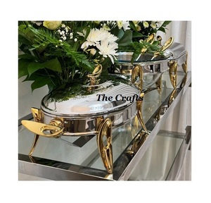 Plat à réchaud en fer noir au design unique, style classique, taille personnalisable, haute qualité, pour buffets à domicile et de mariage, prix bas - Product Image 5