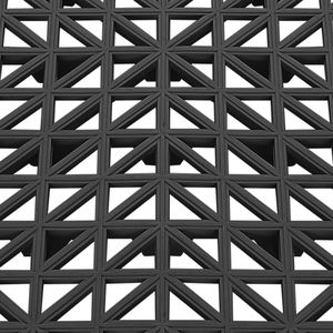 50 Piezas de Baldosas de PVC Entrelazadas de 12''x12'', Negras, Antideslizantes, para Drenaje, Baldosas de PVC Suaves y Entrelazadas, Revestimiento de Plástico Negro - Product Image 5
