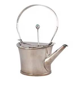 Tetera Vintage de Acero Inoxidable con Diseño en Espiral, Cafetera Árabe con Asa de Madera, Decorativa para Servir Té - Product Image 1