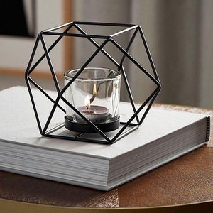Vente flash - Porte-bougie en métal durable, écologique, fait main, impression personnalisée, design moderne et classique, décoration de table, intérieur - Product Image 6