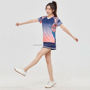 Conjuntos de Camiseta Polo y Pantalones Cortos, Uniformes de Tenis Personalizables, Traje Deportivo de Tenis Personalizable, Transpirable, para Bádminton - Product Image 2