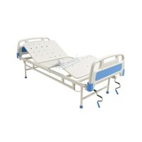 Tempat Tidur Rumah Sakit Manual Semi Fowler Berbahan Metal yang Nyaman dengan Panel ABS Garansi 2 Tahun Dirancang untuk Kenyamanan Pasien