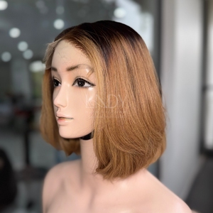 Color <b>Bob</b> Wavy <b>Wigs</b> From 100% Vietnamese Human Hair Human Hair - Product Image 5