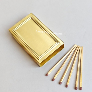 Wholesale Luxury Brass Safety Matchbox Cover Custom Metal Personalized Logo Eco-Friendly Durable Water Resistant Recyclable - Product Image 5