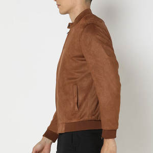 Easy Fitted Men <b>Suede</b> Bomber <b>Jacket</b> Ideal Blend Of Comfort And Fashion Best Men <b>Suede</b> <b>Jacket</b> Wil Wool Inner - Product Image 2