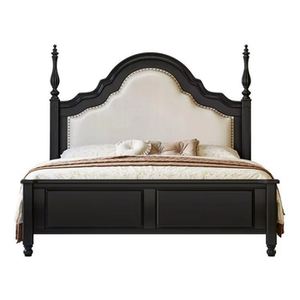 Juego de Muebles de Dormitorio de Hotel de Lujo Moderno de Mediados de Siglo, Nuevo Modelo 2026, Cama King Size Sólida de 5 Estrellas, Hecha a Mano con Madera Ecológica - Product Image 3