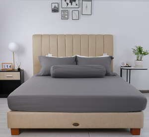 Ensemble de draps de lit Queen en microfibre Super doux série 1800 de luxe draps plats imprimés sans plis respirant solide maison moderne - Product Image 4