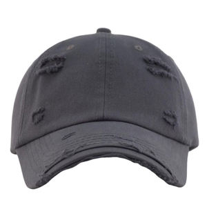 Casquettes de baseball non structurées en toile de coton vintage, personnalisables avec logo, couleur unie, effet vieilli et délavé, pour la vente en gros - Product Image 1