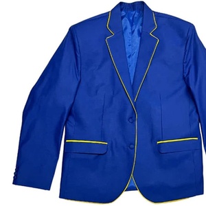 OEM Custom Unisex Sorority & Fraternity Wear Double Trim Blazer Organic Cotton Embroidered <b>Coat</b> Greek Formal Lined - Product Image 4