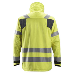 Chaqueta de Seguridad Impermeable de Alta Visibilidad para Trabajo de Construcción, Certificación CE, Unisex, Material de Poliéster, Cinta Reflectante, Capucha de Seda - Product Image 3