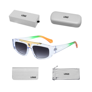Gafas de Sol Metálicas con Doble Puente y Triángulo Invertido 2025, Montura Estrecha, Diseño Hueco, para Hombre - Product Image 6