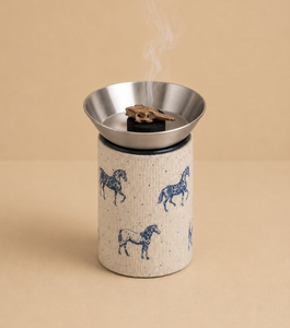 Quemador de Bakhoor de Madera con Cuerpo Cubierto de Tela y Cuenco Metálico, Porta Incienso Decorativo para Decoración del Hogar Árabe, Regalo para Mesa - Product Image 6