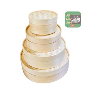 Vaporera de Bambú de 1 o 2 Niveles con Tapa, Precio Directo de Fábrica, Profesional para el Mercado de Restaurantes y Cocinas de EE. UU., Venta al Por Mayor a Granel y Barata - Product Image 6