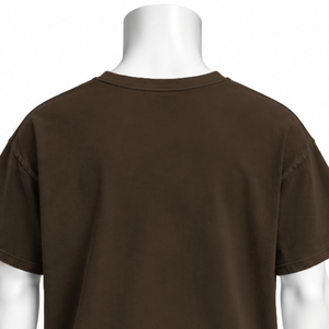 Dark Brown Weathered <b>Pocket</b> Tee Garment Washed Cotton Short Sleeve <b>T</b> <b>Shirt</b> Relaxed Fit Chest <b>Pocket</b> Vintage Casual Streetwear - Product Image 4