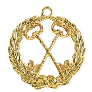 Grand Superintendent Allied Masonic Degrees Gold Collar Jewel AMD Ceremonial Regalia Custom Lodge Accessory Hard Enamel - Product Image 6