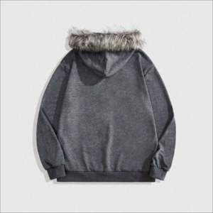 เสื้อฮู้ดดี้ผ้าฟลีซหนานุ่มพรีเมียมสำหรับผู้ชาย ทรงหลวม สไตล์สตรีทแวร์ พิมพ์ลายได้ตามต้องการ รับผลิตแบบ OEM ODM จากโรงงาน - Product Image 2