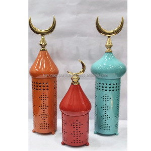 Islamic Candle Holder for Ramadan Decoration Islamic Holiday Minaret Style Tealight Holder Islamic <b>Gift</b> Minaret Crescent Model - Product Image 2