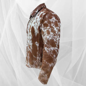 Chaqueta de cuero genuino de vaca personalizada al por mayor con estilo clásico y acabado duradero para hombre, ideal para invierno. - Product Image 3