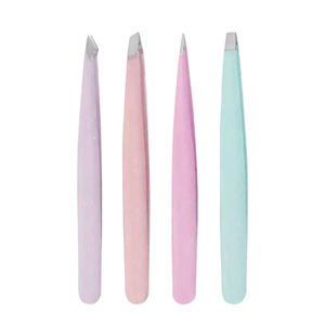 Pince à épiler professionnelle à pointe droite en acier inoxydable et carbone, réutilisable, et outils pour recourber les faux cils ANAAIF - Product Image 3