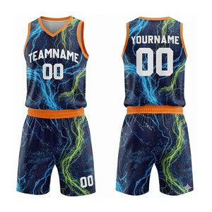 Uniforme de basketball confortable pour hommes, grande taille, manches courtes, sublimation, vêtements de sport d'extérieur, uniforme de basketball par sublimation - Product Image 1