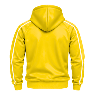 Ensemble de survêtement athlétique en gros avec sweat à capuche zippé et pantalon de jogging assorti pour équipes sportives, clubs de fitness et activités de plein air - Product Image 4