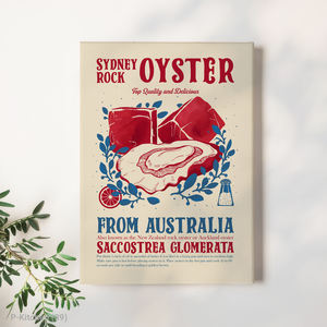 Affiche Murale Moderne Thème Fêtes, Illustration de Plats de Poisson, Décoration Murale de Cuisine, Impression sur Toile avec Cadre en Bois - Product Image 1