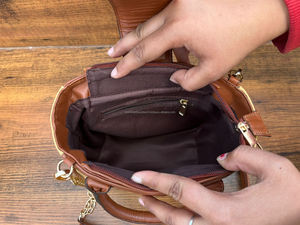 ODM OEM nouveauté sac cartables tendance en cuir véritable matelassé usiné à la main sac de messager à bandoulière de haute qualité sacs à main floraux - Product Image 6