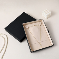 Boîte à bijoux de luxe Shengcan avec insert de présentation haut de gamme, logo personnalisé, emballage cadeau en papier rigide avec tiroir