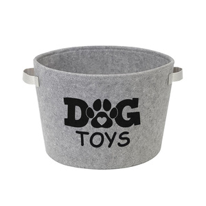 Pet Toy Book Cloth Storage Cotton Rope Woven Fabric Storage Printed <b>Basket</b> - Product Image 1