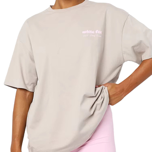 <b>Acid</b> Wash Jersey T-Shirts Front Logo <b>Drop</b> Shoulder Oversize Street Style Printed Anti-Pilling 220g - Product Image 1