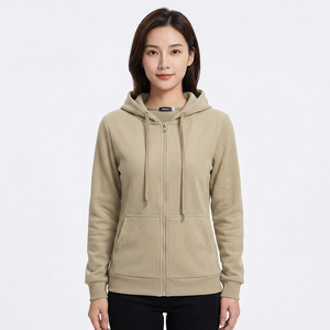 Men's Solid Color <b>Hooded</b> <b>Zip</b>-Up Sweatshirt Slim Fit Casual Long Sleeve Knitted Cotton Autumn Wear - Product Image 5