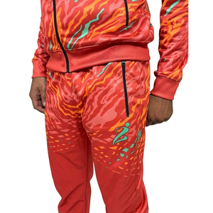 ชุดวอร์มซับลิเมชั่นแบบหนาพิเศษ พร้อมฮู้ดซิปเต็มตัว กางเกงขายาว มีกระเป๋าข้างสองด้าน  สามารถออกแบบลายได้ตามต้องการ - Product Image 3