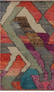 Tapis marocain de luxe en coton noué à la main, taille personnalisable, résistant aux taches, rembourré pour salon, hôtels, restaurants, prières - Product Image 3