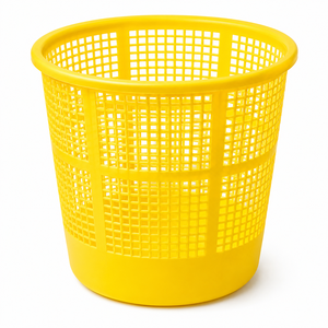 Cubo de Basura Redondo de Plástico Pequeño con Capacidad de 3-6L, Diseño Moderno, Características Multifuncionales para Uso en el Hogar, Cocina y Oficina - Product Image 1