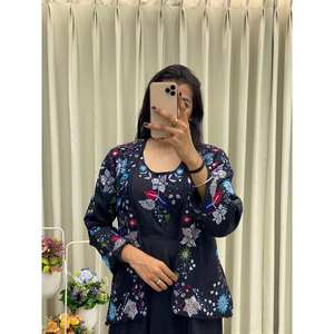 Vestido hermoso y Koti de la ropa tradicional china del diseñador para el desgaste del partido - Product Image 2