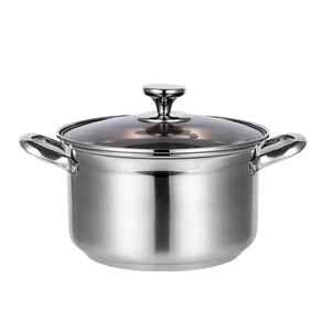 Casserole vapeur en acier inoxydable avec couvercle, multicouche, pour cuisson vapeur des aliments, légumes et fruits de mer, compatible induction et gaz - Product Image 3