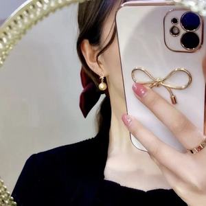 Boucles d'oreilles pendantes en argent sterling 925, nouvelles, printemps-été, perles naturelles blanches de 12-11 mm, lumière froide, reine des glaces, style de déplacement - Product Image 4